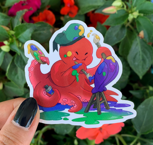 Pim Poli - Stickers "Squid The Painter"