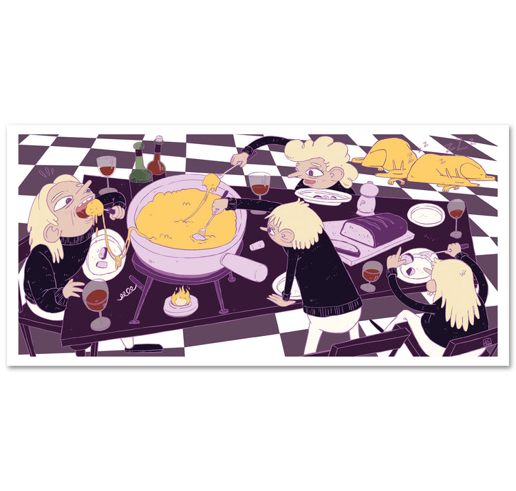 Amélie Cochet - Set de cartes postales "Space-Dudes Monkey & Cat"