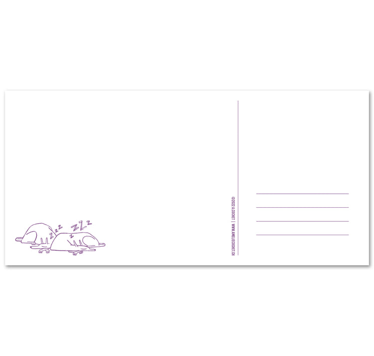 Amélie Cochet - Set de cartes postales "Space-Dudes Monkey & Cat"