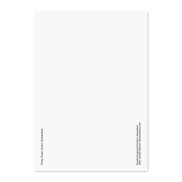 Clarissa Schwarz - Postkarte "Zurich, Prime Tower"