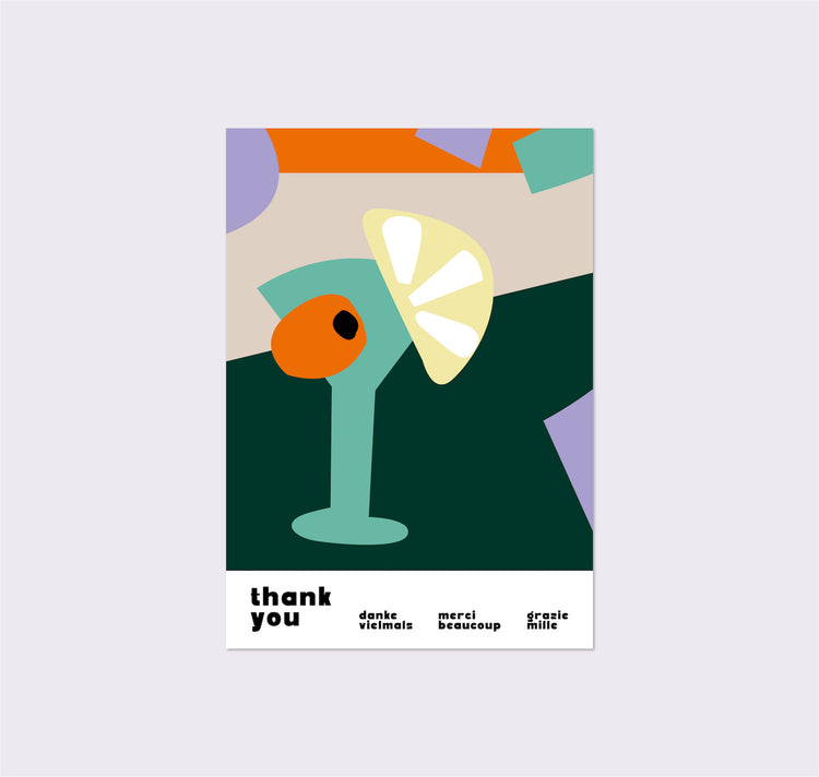 GINNY - Set di cartoline "Grazie" (6 cartoline)