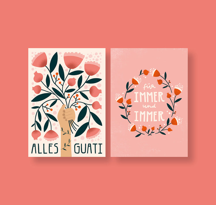 Carmen Saguer - Postkartenset "Glückwünsche"