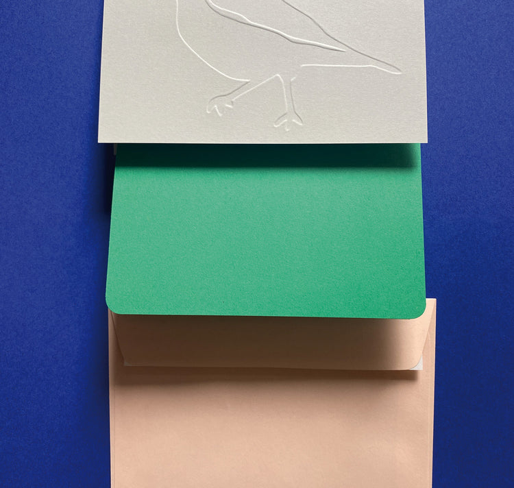 GINNY - Biglietto in rilievo "Uccello"