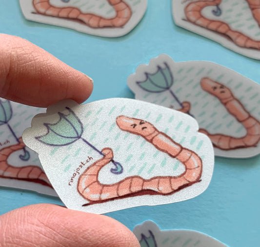 Rina Jost - Adesivo riflettente "Verme"