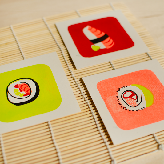 Judith Hirsch - Mini-Prints "Sushi"