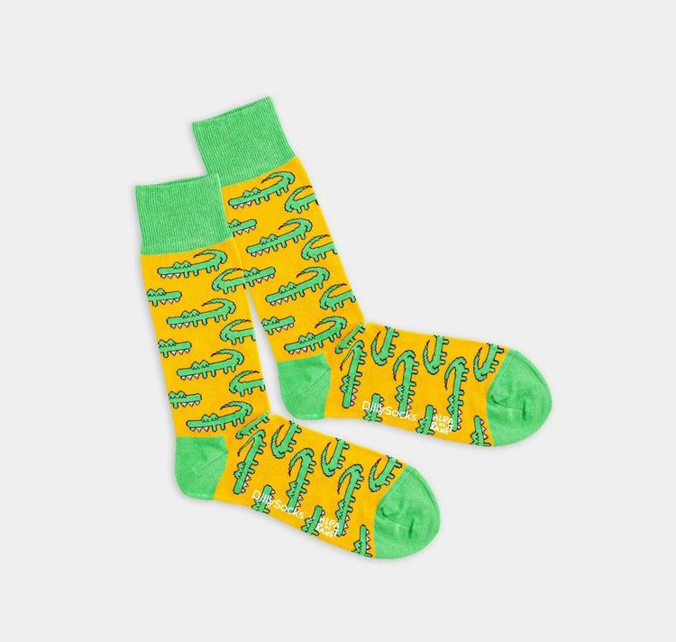 Alba De Zanet x Dilly Socks - Socks "Crocodile Butts"