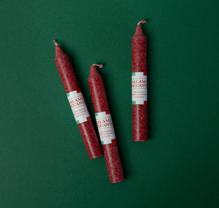 Studio Ciao - Räuchersalami Kerzen Box (10 Stück)