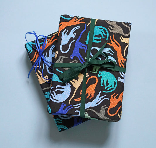 Écharpe en tissu « Chats » d'Anna-Lisa Schneeberger