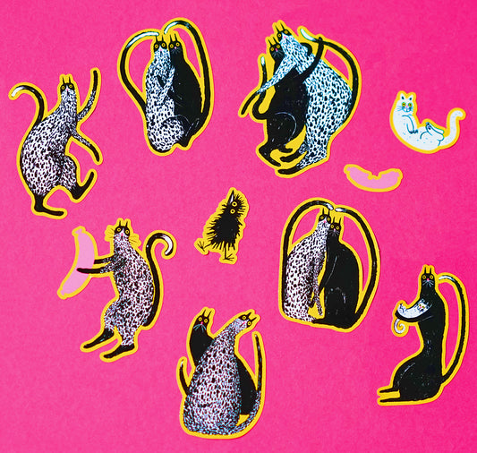 Anna-Lisa Schneeberger - Stickerbogen „Katzen“