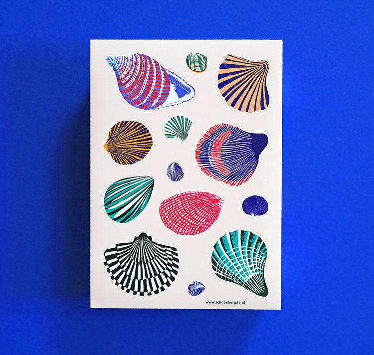 Anna-Lisa Schneeberger - Stickerbogen "Muscheln“