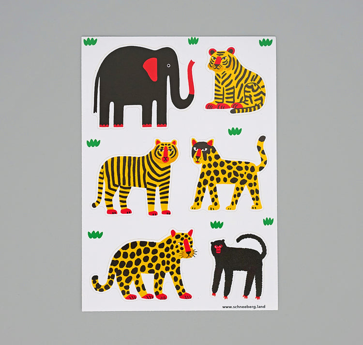 Anna-Lisa Schneeberger - Stickerbogen "Tiere“