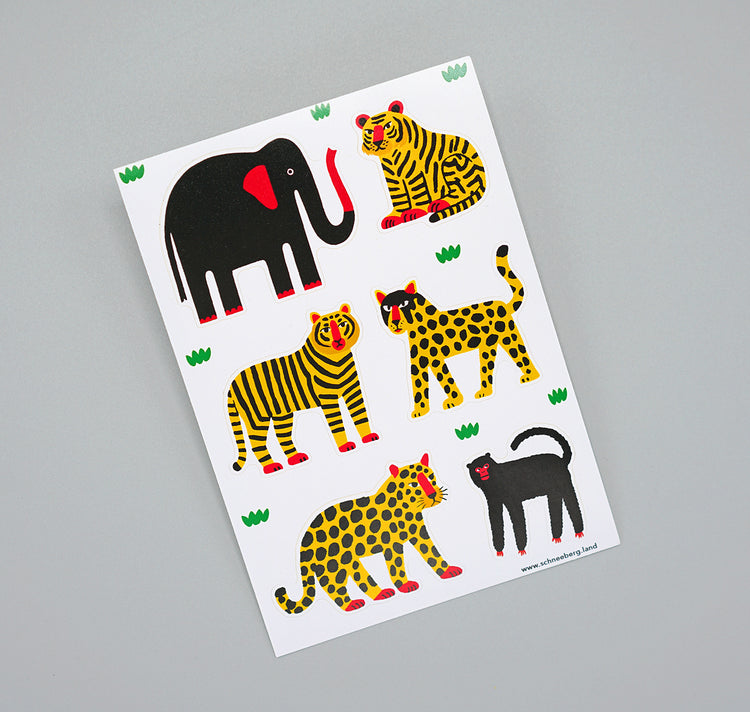 Anna-Lisa Schneeberger - Stickerbogen "Tiere“
