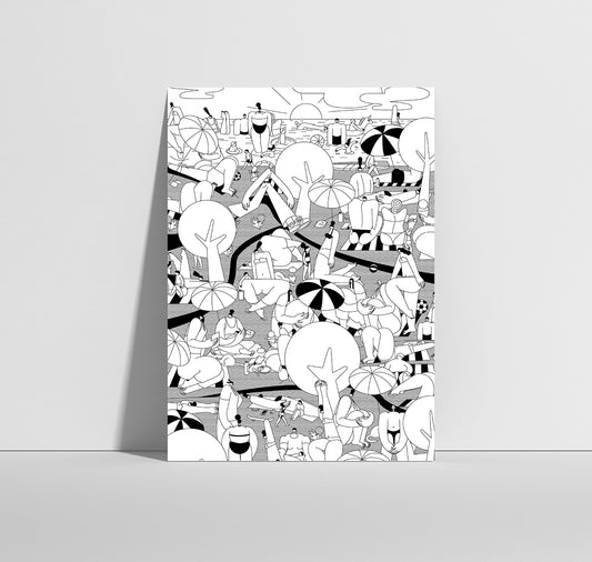 Anna-Lisa Schneeberger - Postkarte "Beach"