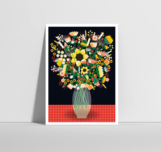 Anna-Lisa Schneeberger - Postkarte "Blumenstrauss Sommer"