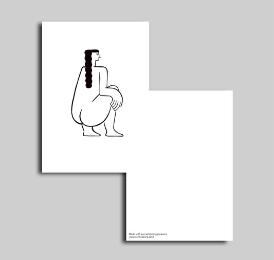 Anna-Lisa Schneeberger - Postkarte "Frau"