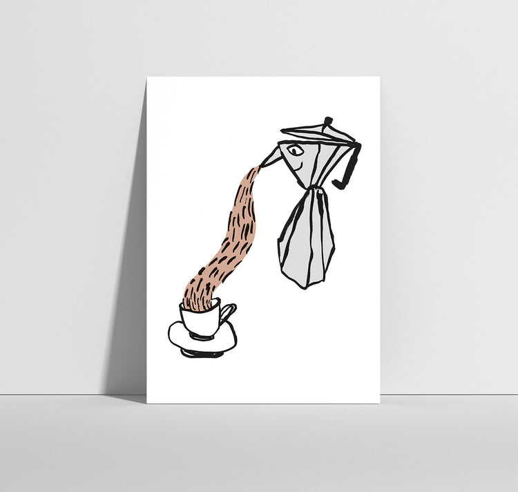 Anna-Lisa Schneeberger - Postkarte "Kaffee"