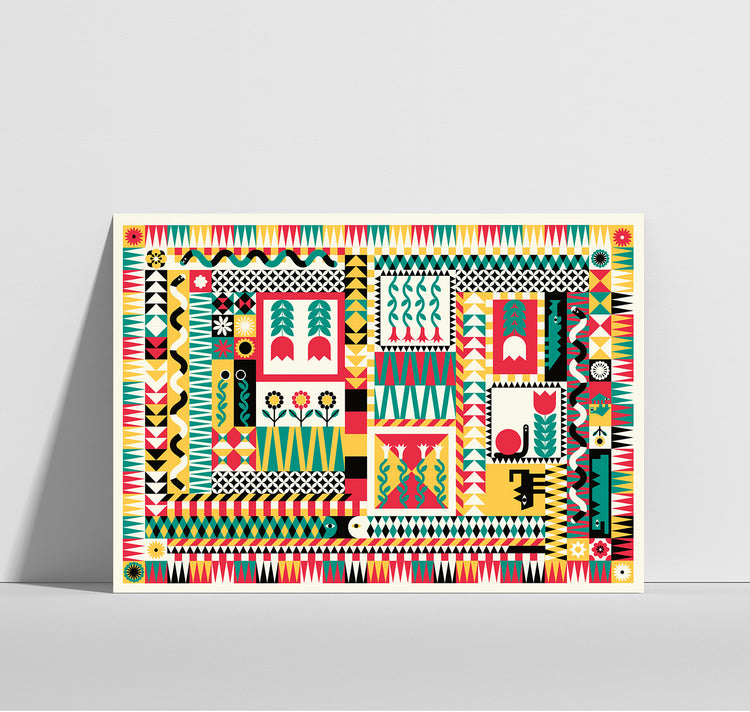 Anna-Lisa Schneeberger - Postkarte "Pattern"