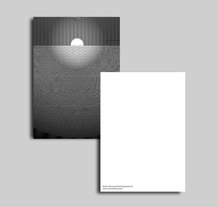 Anna-Lisa Schneeberger - Postkarte "Sunris Moiré"