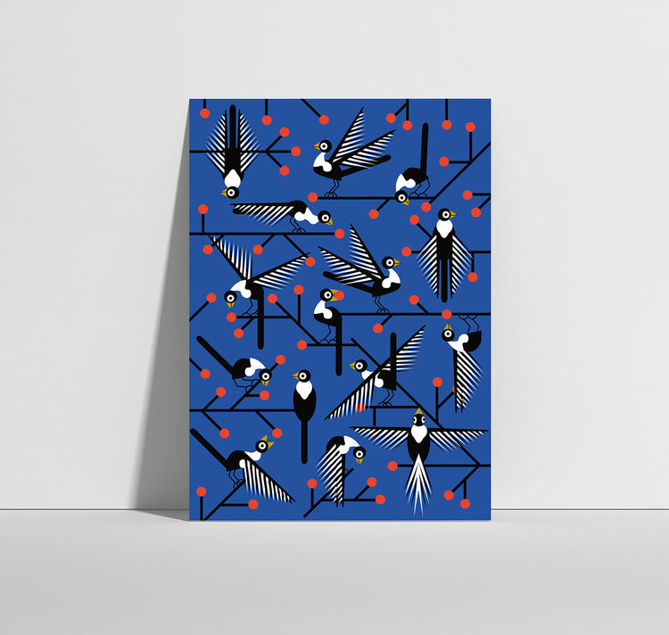 Anna-Lisa Schneeberger - Cartolina "Uccelli"