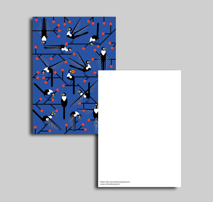 Anna-Lisa Schneeberger - Cartolina "Uccelli"