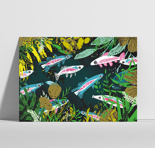 Anna-Lisa Schneeberger - Postkarte "Teich"