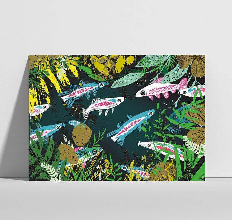 Anna-Lisa Schneeberger - Postkarte "Teich"