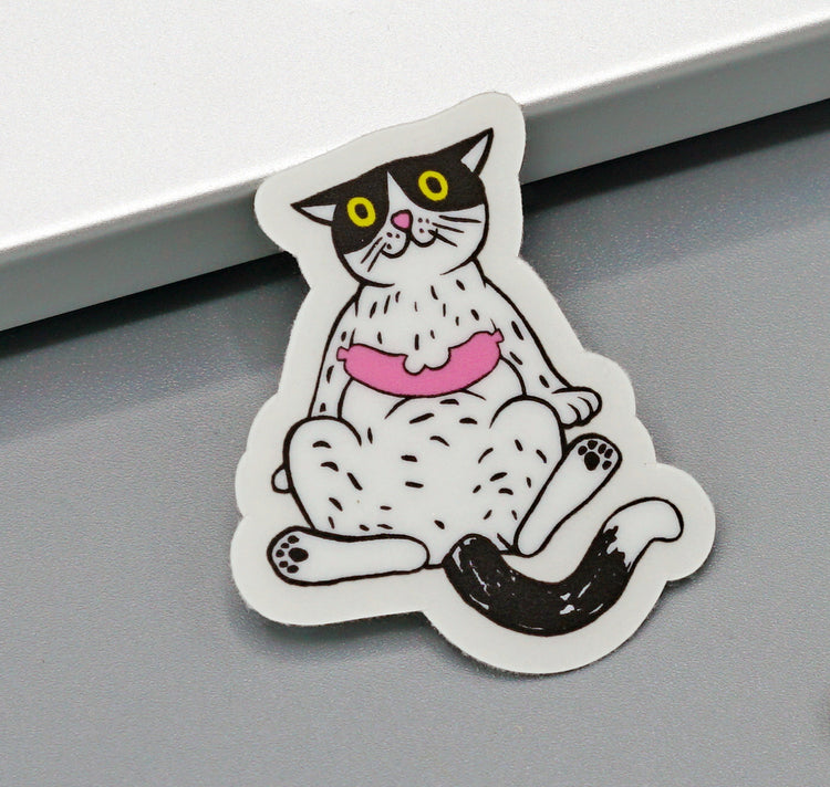 Anna-Lisa Schneeberger - Sticker „Büsi mit Wurst"