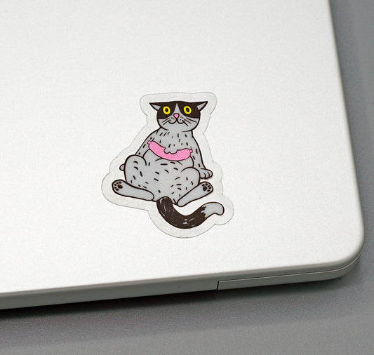 Anna-Lisa Schneeberger - Sticker „Büsi mit Wurst"