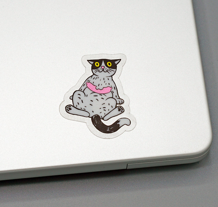 Anna-Lisa Schneeberger - Sticker „Büsi mit Wurst"