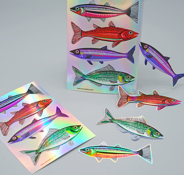 Anna-Lisa Schneeberger - Set di adesivi "Pesce"