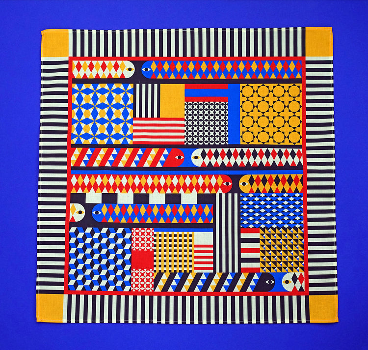 Anna-Lisa Schneeberger - Écharpe en tissu « Serpents »