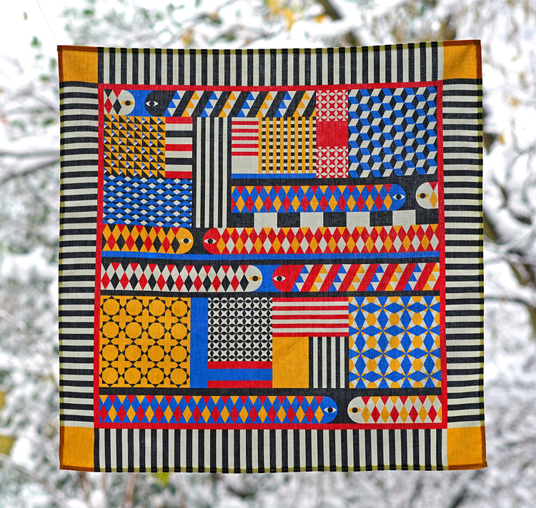 Anna-Lisa Schneeberger - Écharpe en tissu « Serpents »