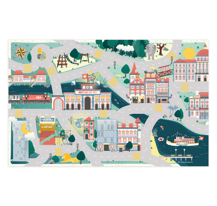 Kinderspielteppich "Zürich" (eckig)