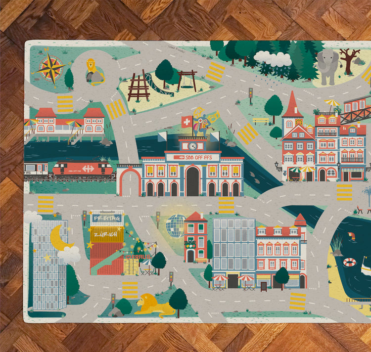 Kinderspielteppich "Zürich" (eckig)