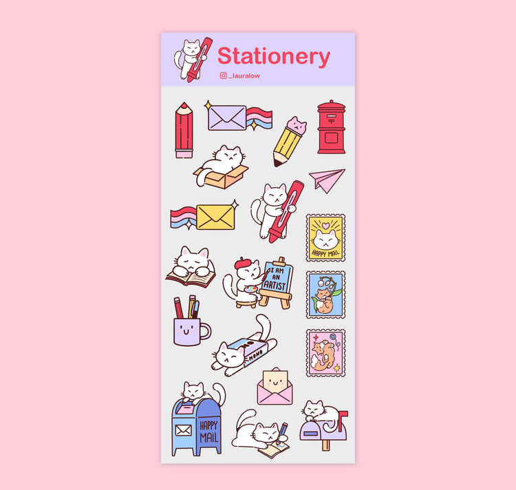 Laura LOW - Stickersheet "Stationery"