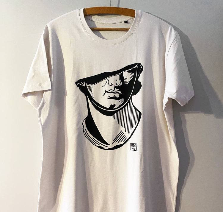 GINNY - Maglietta da uomo unica "Statua" (L)