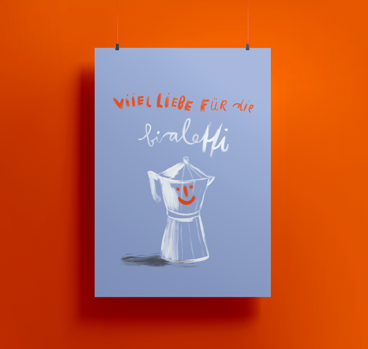 Silja Elsener - Plakat "Bialettiliebe"