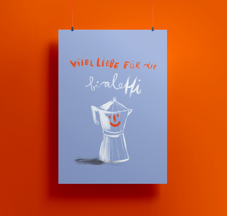 Silja Elsener - Plakat "Bialettiliebe"