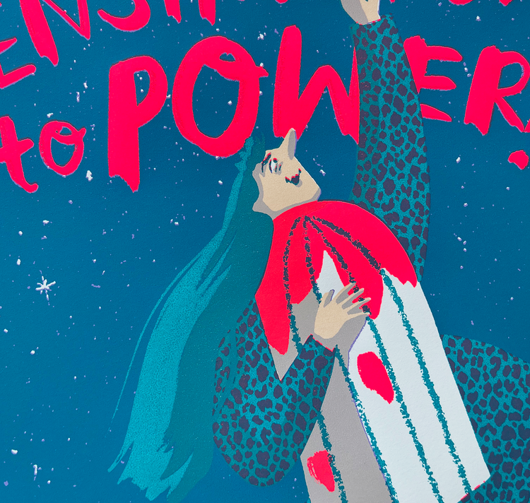 Silja Elsener - Poster "Le mestruazioni al potere"