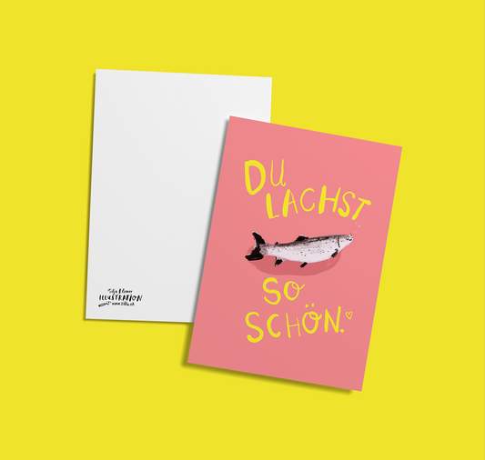 Silja Elsener - Karte "Du lachst so schön"