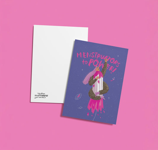 Silja Elsener - Karte "Menstruators to Power"