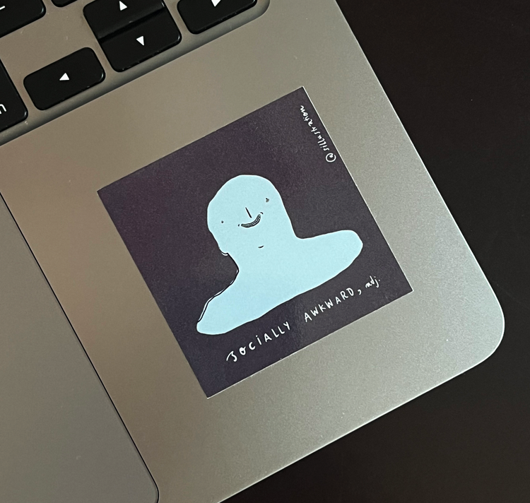 Silja Elsener - Sticker "Socially Awkward"