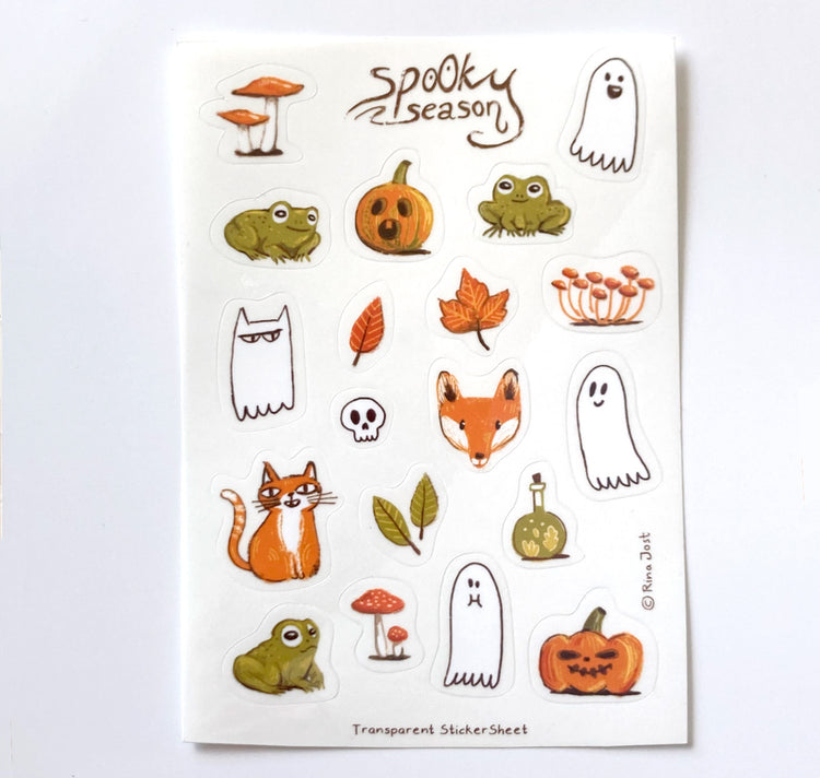 Rina Jost - Stickerbogen "Spooky Season Transparent"