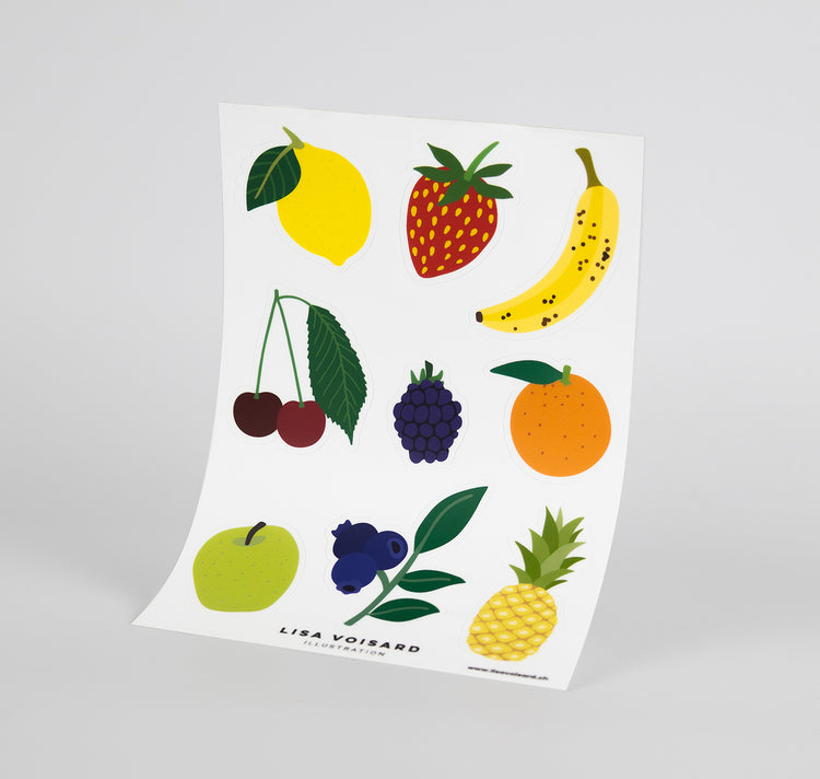 Lisa Voisard - Set di adesivi "Frutta"