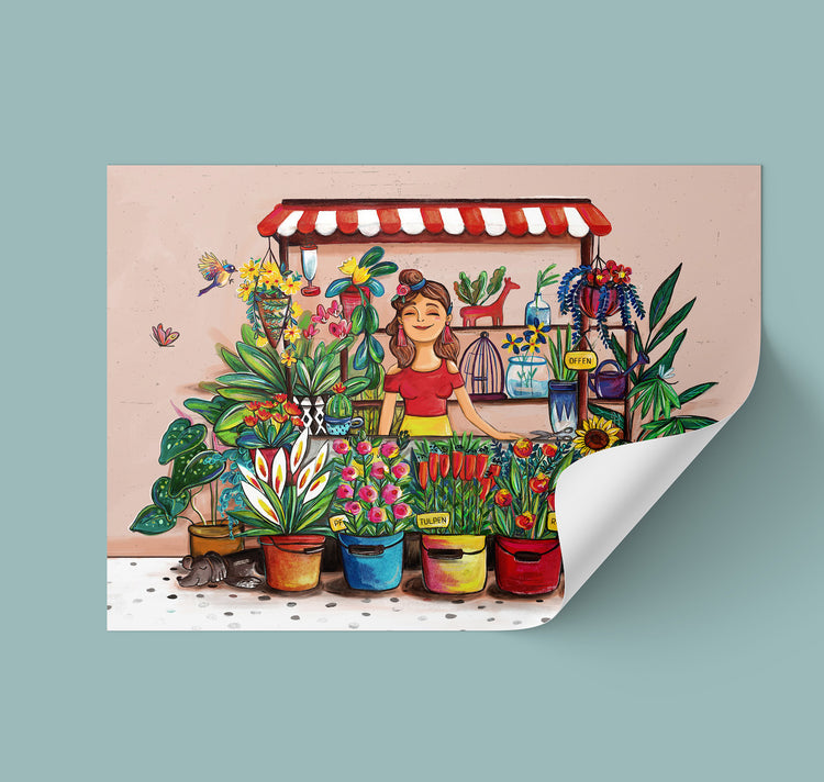 Celine Geser - Adesivo "Flowershop"