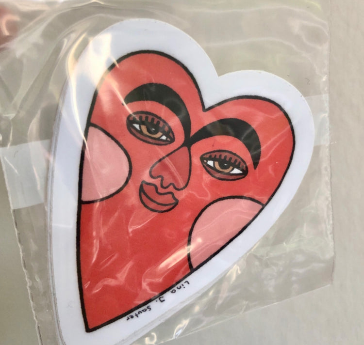 Lina Jule Sauter - Set di adesivi "diffondi amore"