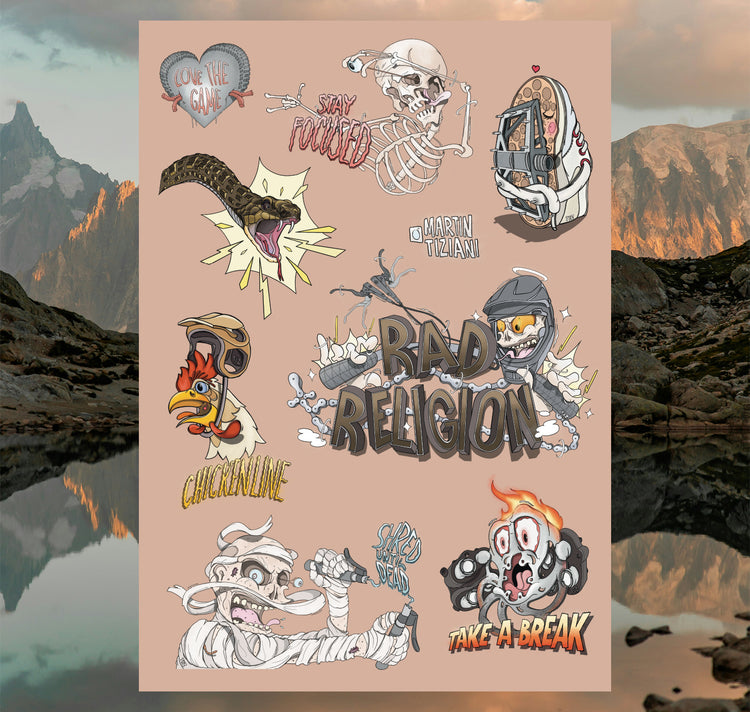 Martin Tiziani - Stickersheet "CYCLING"