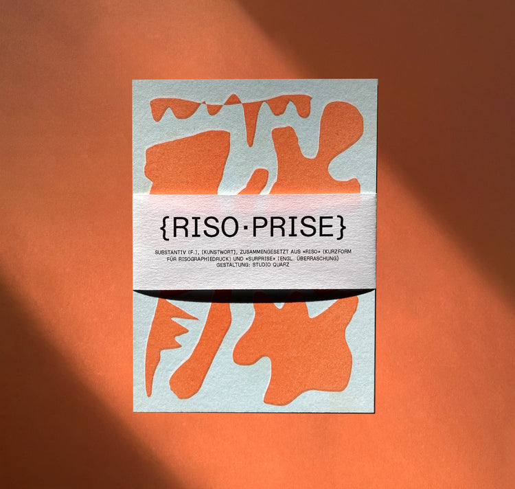 Studio Quarz - Cardset "Riso-Prise" (orange/mint)