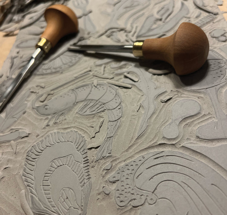 Anne Treichel - Plakat "French-Food" (blue)