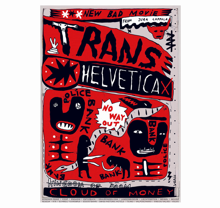 Transhelvetica - Plakat "Jurassic Road"